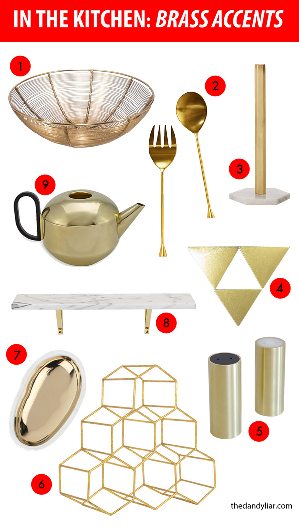 In The Kitchen: Brass Accents
