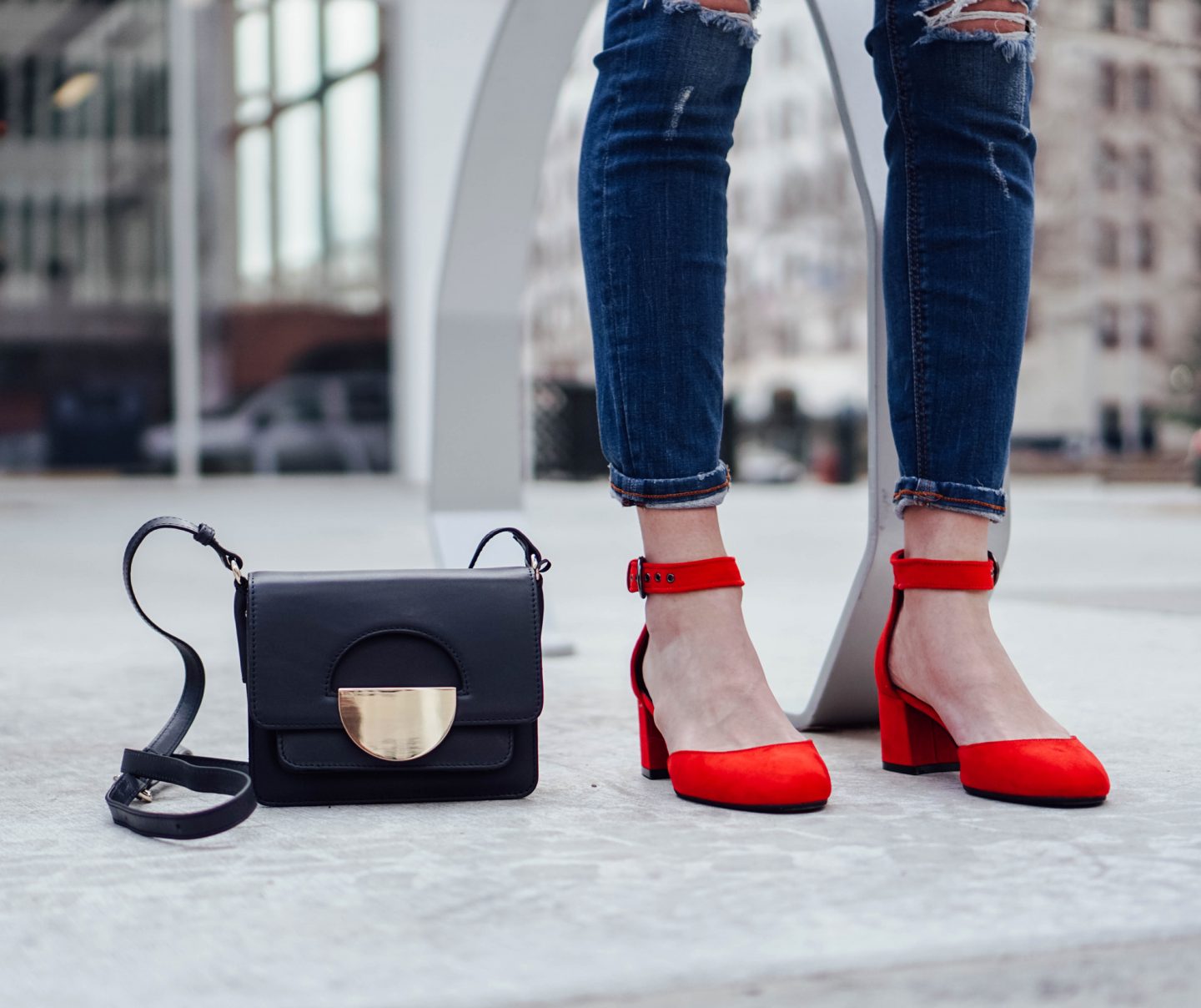  I am partnering with Marks and Spencer on TheDandyLiar.com to update my shoe wardrobe with some fresh new styles, like these gorgeous Red Block Heel Court Shoes.