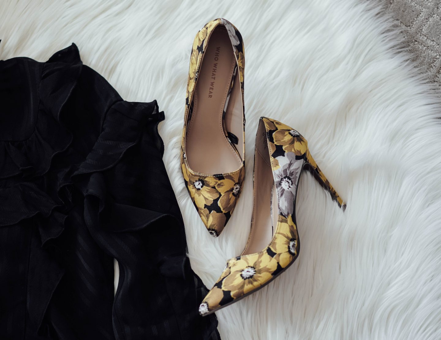 I'm sharing my favorite pieces from Who What Wear's Spring 2017 Collection for Target, including these yellow floral printed pumps. Head over to TheDandyLiar.com to see the rest of my favorites from the collections.