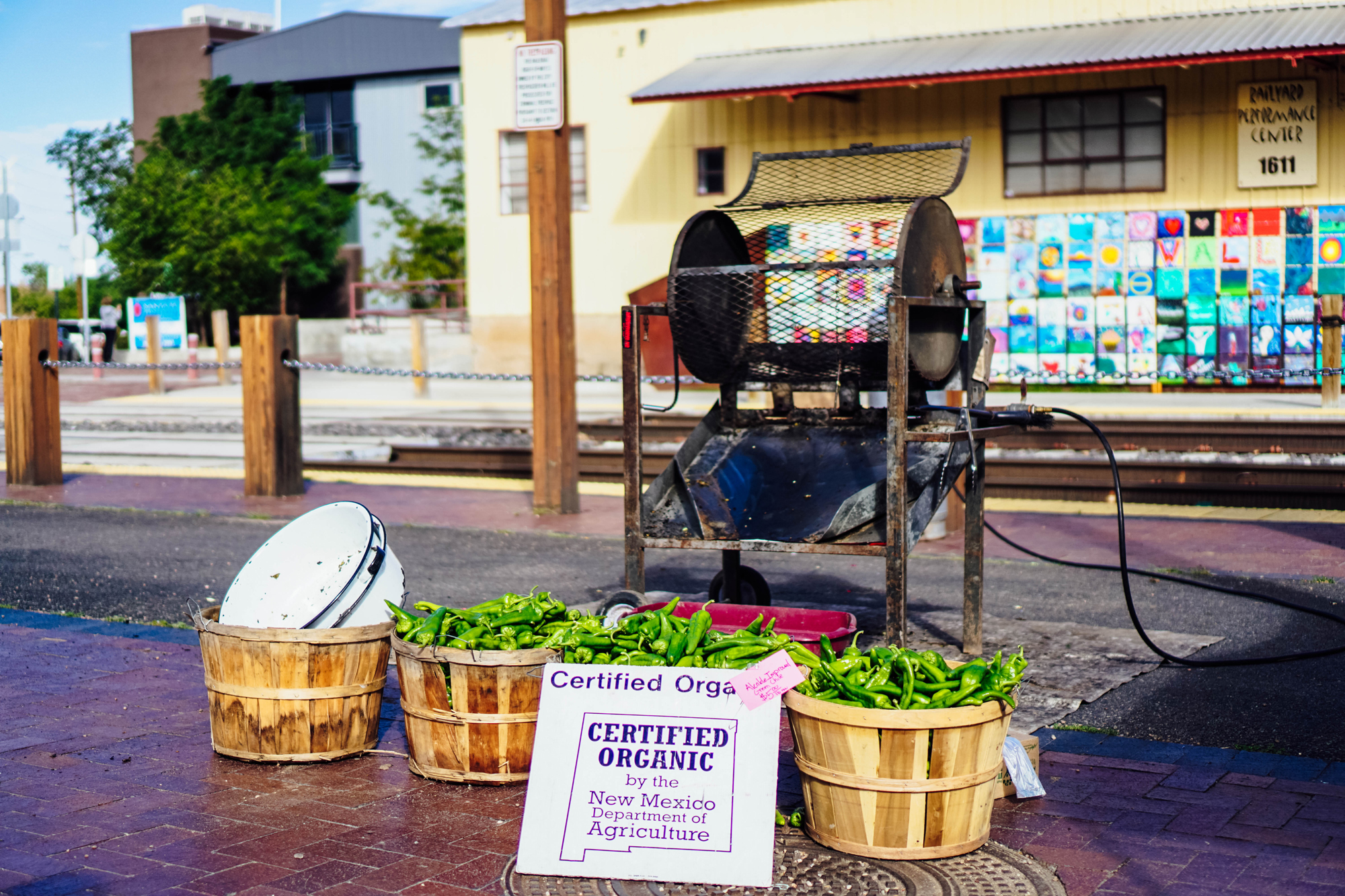 I'm exploring the Santa Fe Farmer's Market and the famous Cathedral Basilica of St. Francis of Assisi in some of my favorite maternity pieces from hatch collection over on The Dandy Liar, including this comfortable black jumper, and these extra forgiving paperbag waist pants and linen top.