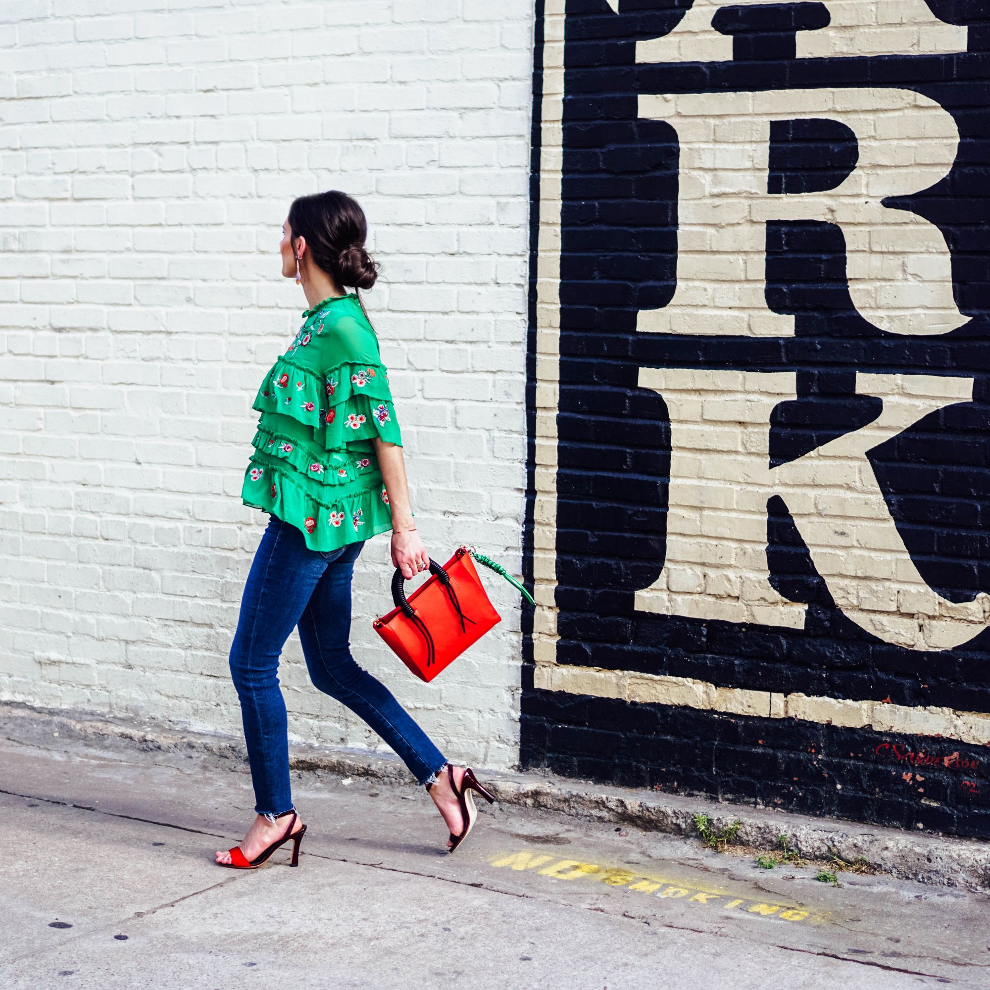 I'm partnering with Anthropologie to style a pair of denim and to represent the great state of Oklahoma for their 50 States of Denim campaign. I'm wearing the skinny fit jeans of my dreams, and I've rounded up some of my other favorite denim from their assortment on thedandyliar.com!