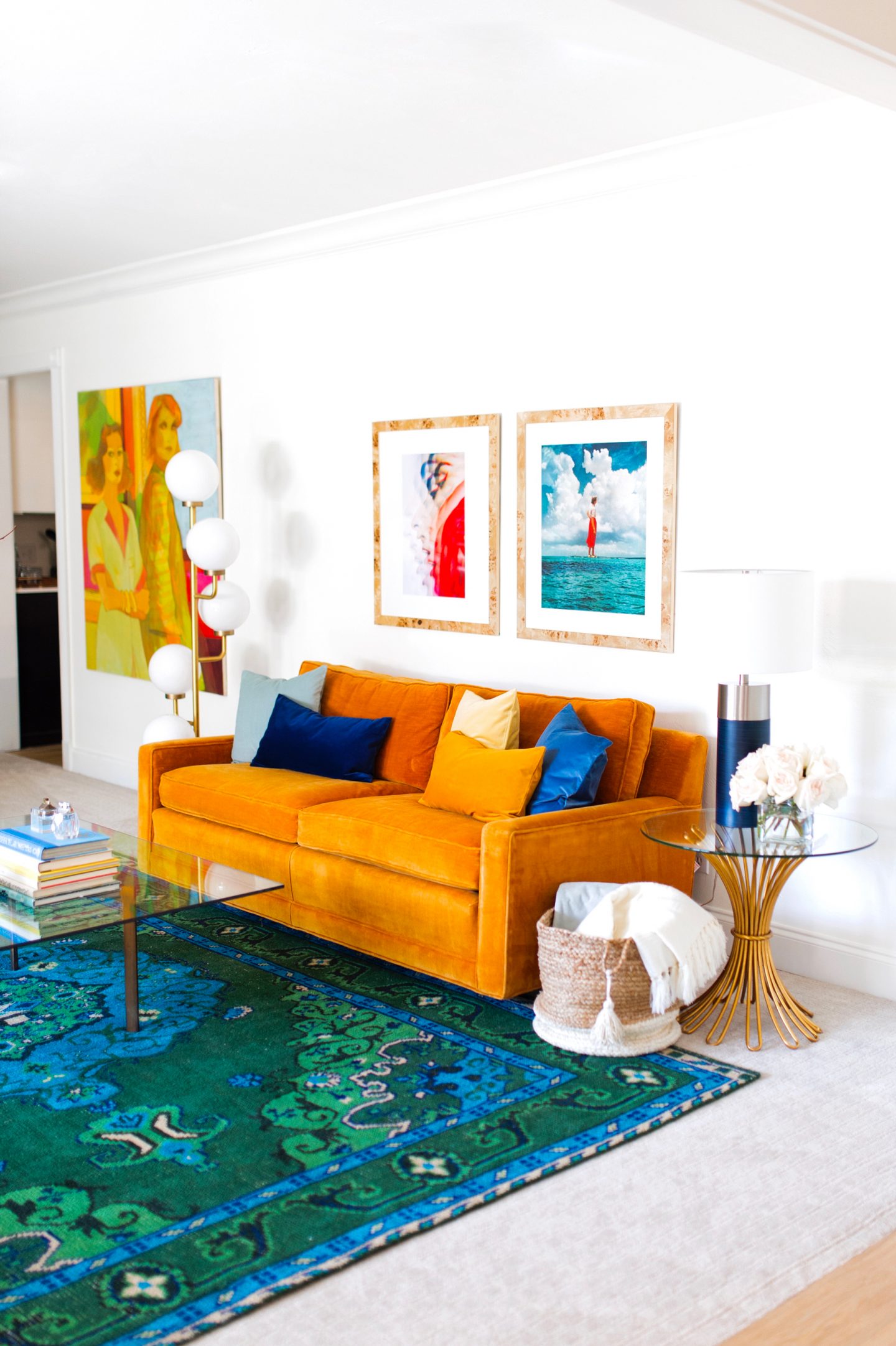 Colorfully Modern Formal Living Room
