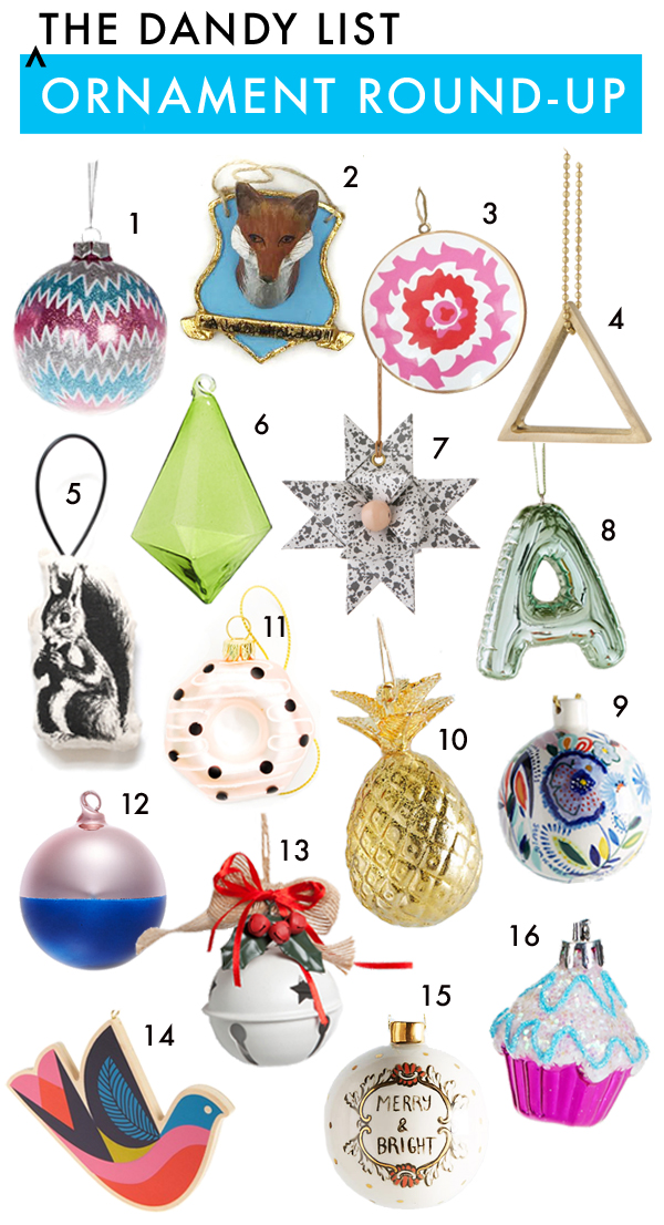 The Dandy List: Ornament Round-Up