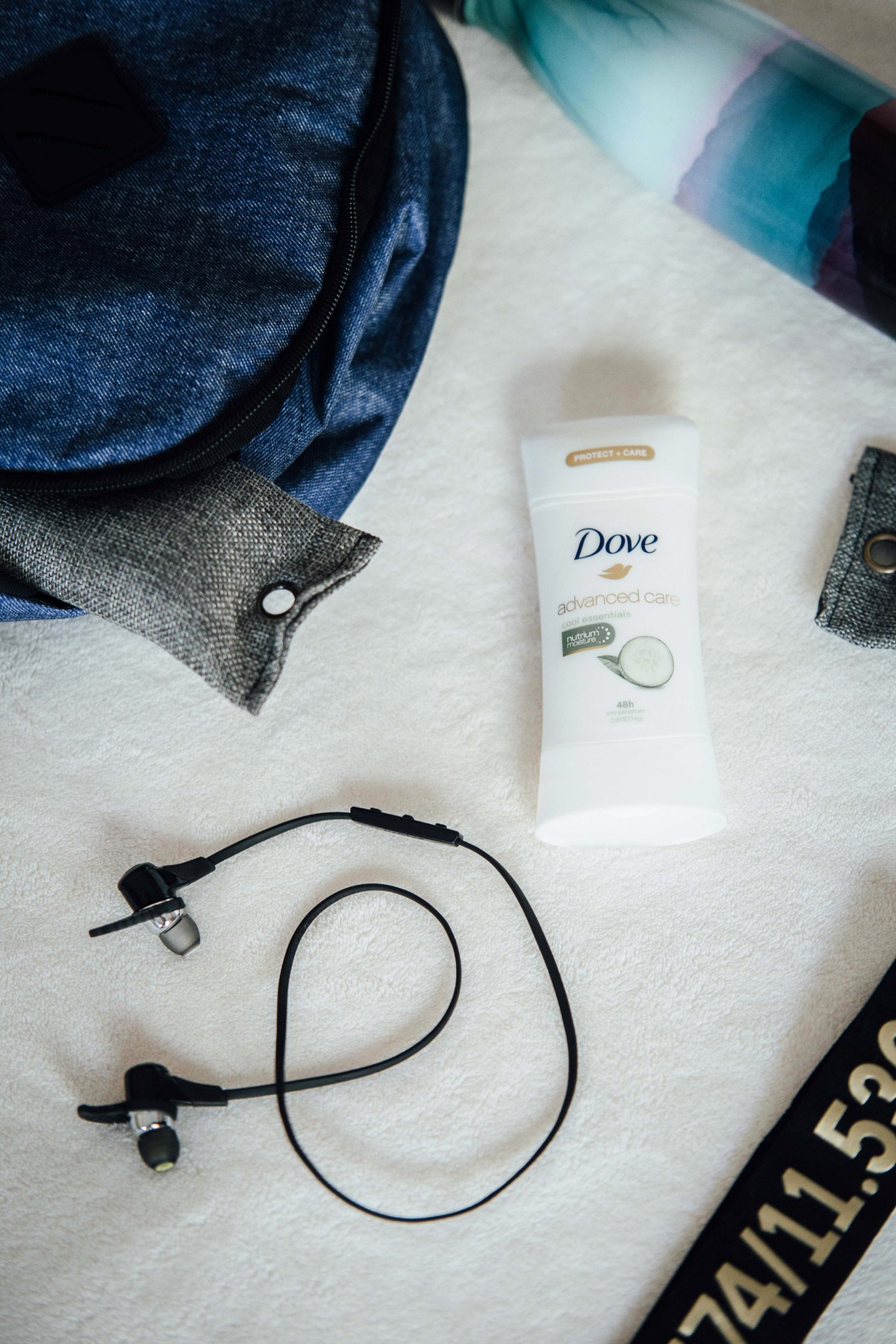 I'm giving you my top 5 gym bag essentials on TheDandyLiar.com, including Dove's Advanced Care Deodorant.