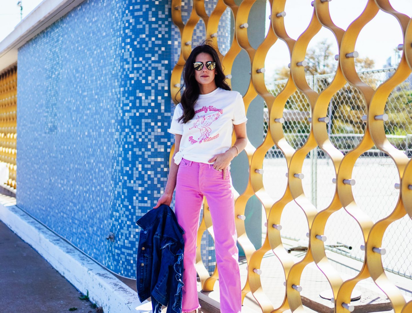 Curious as to how to rock a 70s vibe, but in a modern way? I'm over on TheDandyLiar.com talking about how to style your favorite flared denim, like these amazing pink high-waisted bell bottoms I just purchased!